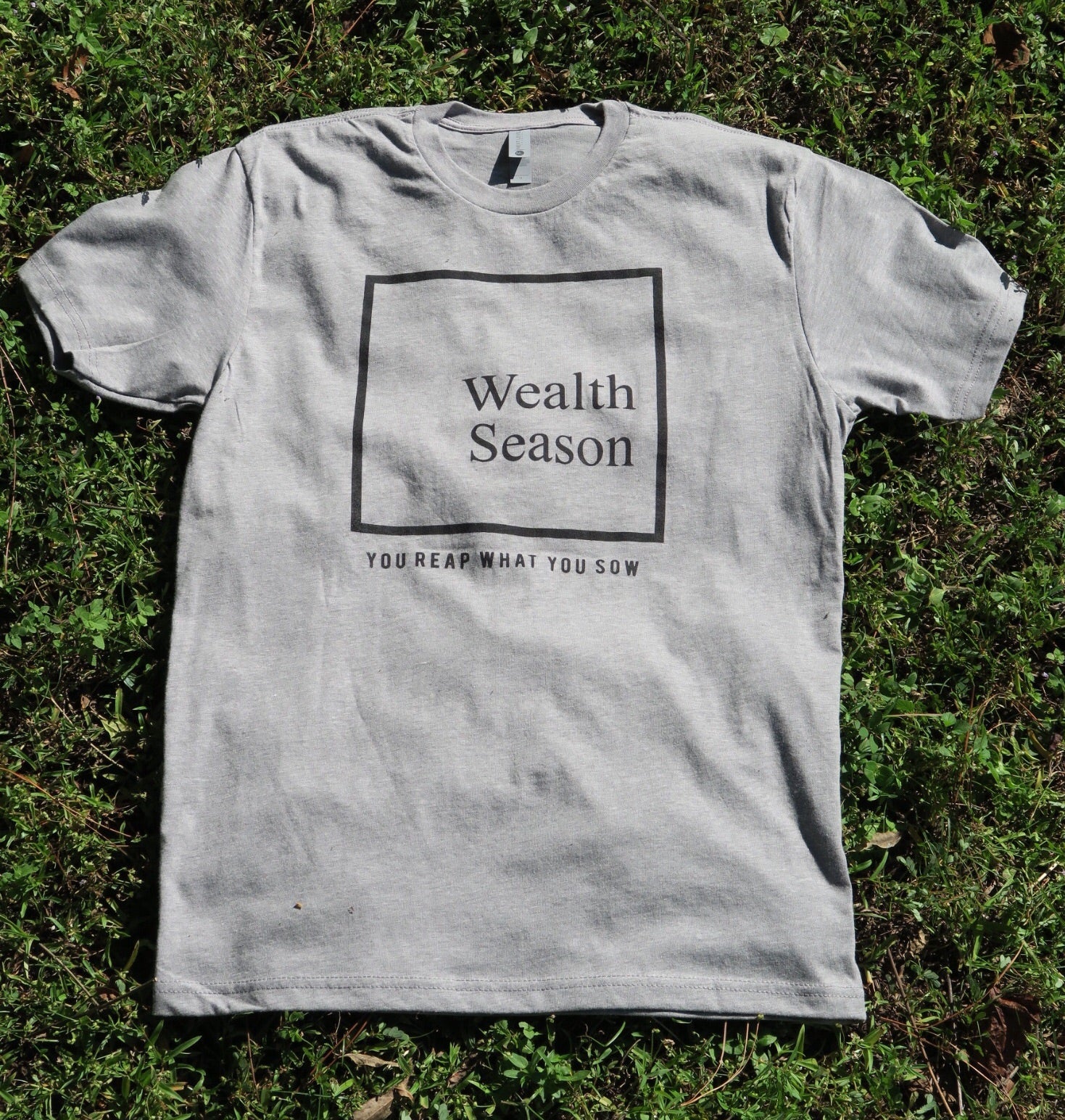 Classic Wealth Season Logo T-shirt - Heather Gray
