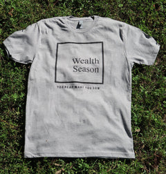 Classic Wealth Season Logo T-shirt - Heather Gray - Wealth